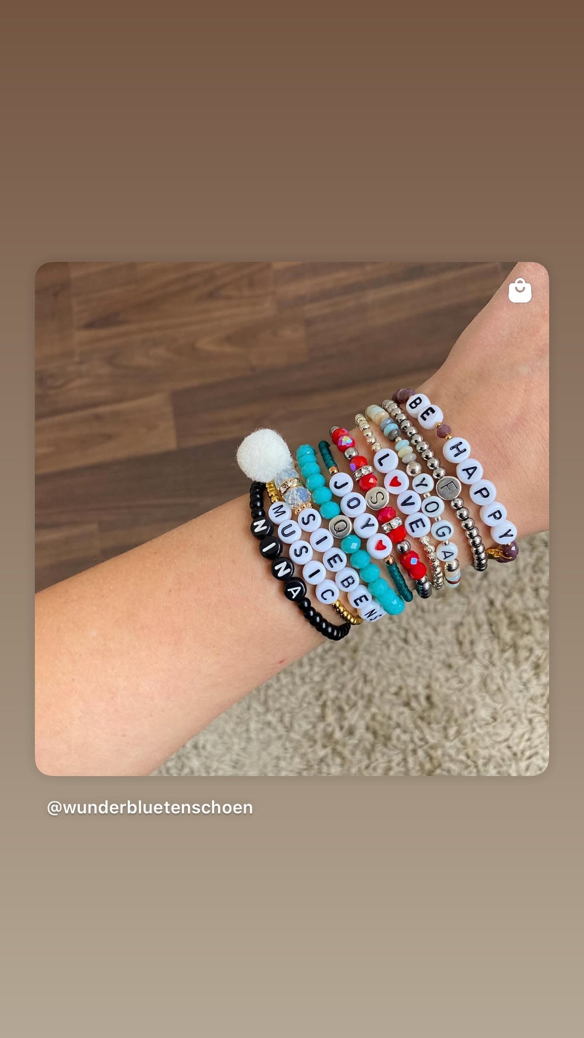 Personalisiertes Armband "Red Letter"
