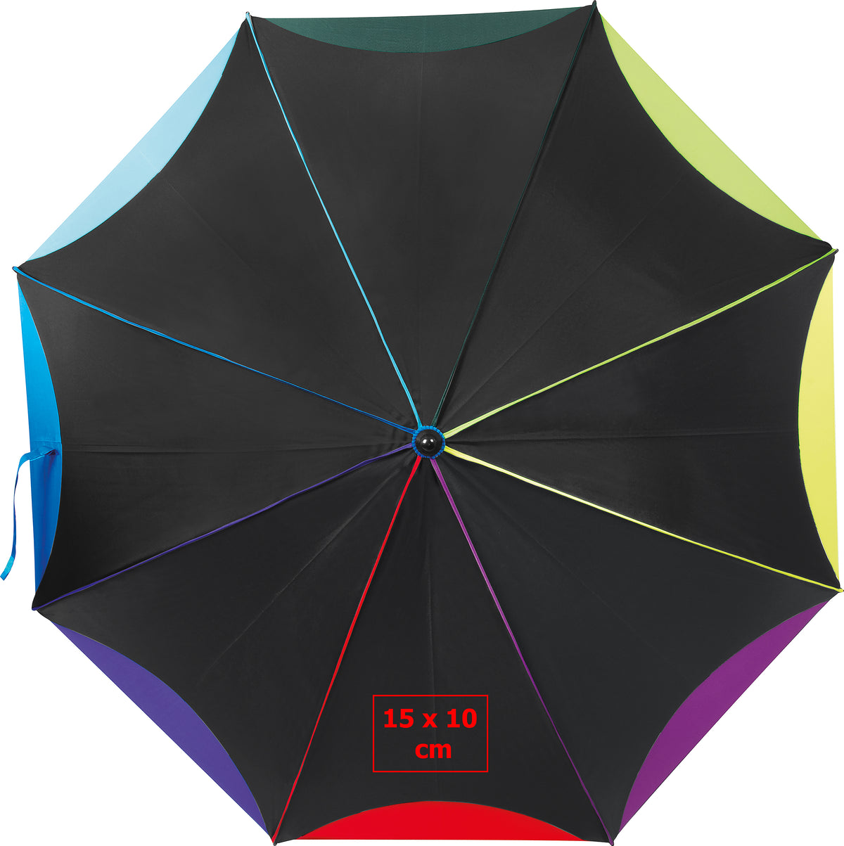 Automatik Regenschirm in Regenbogefarben MATTEO
