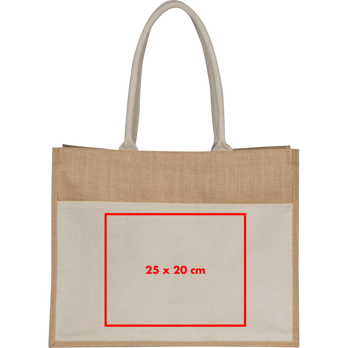 Jutetasche mit Vorfach ANA