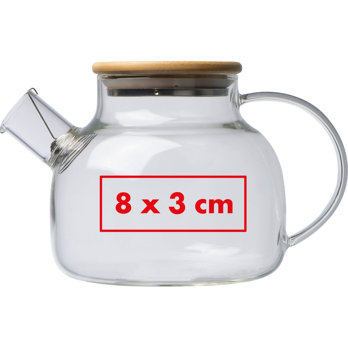 Glaskanne mit Bambusdeckel, 1.000ml LUCILLE