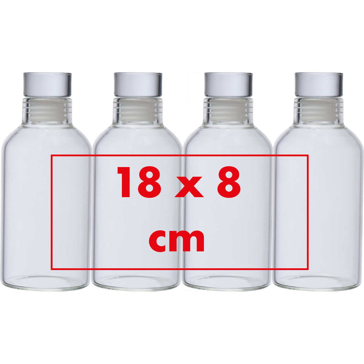 Trinkflasche aus Glas, 300 ml FABRIZIO