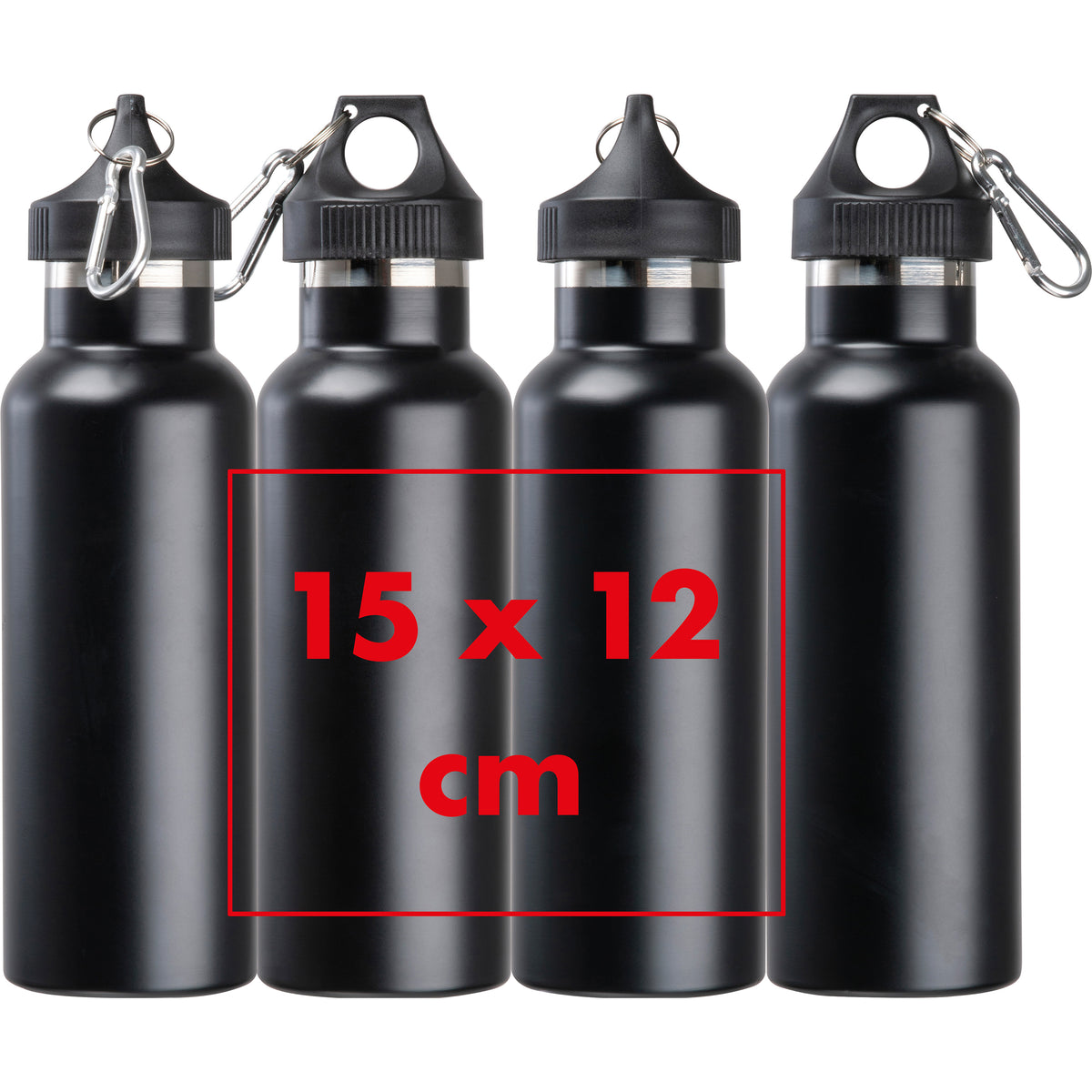 Vakuum Trinkflasche mit Karabiner, 500ml NICOLAS