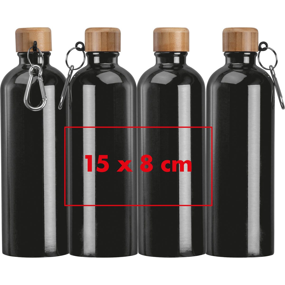 Edelstahltrinkflasche mit Karabiner, 750ml RUTH