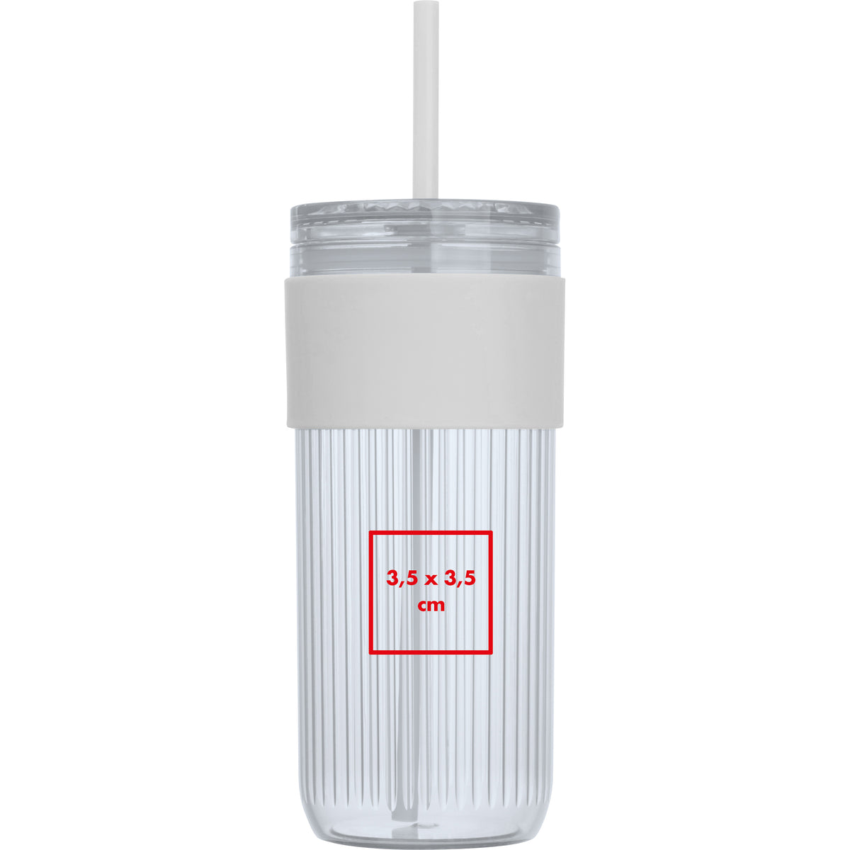 Becher mit Trinkhalm, 660ml SOLEDAD