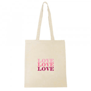 Jutebeutel LOVE aus Leinen