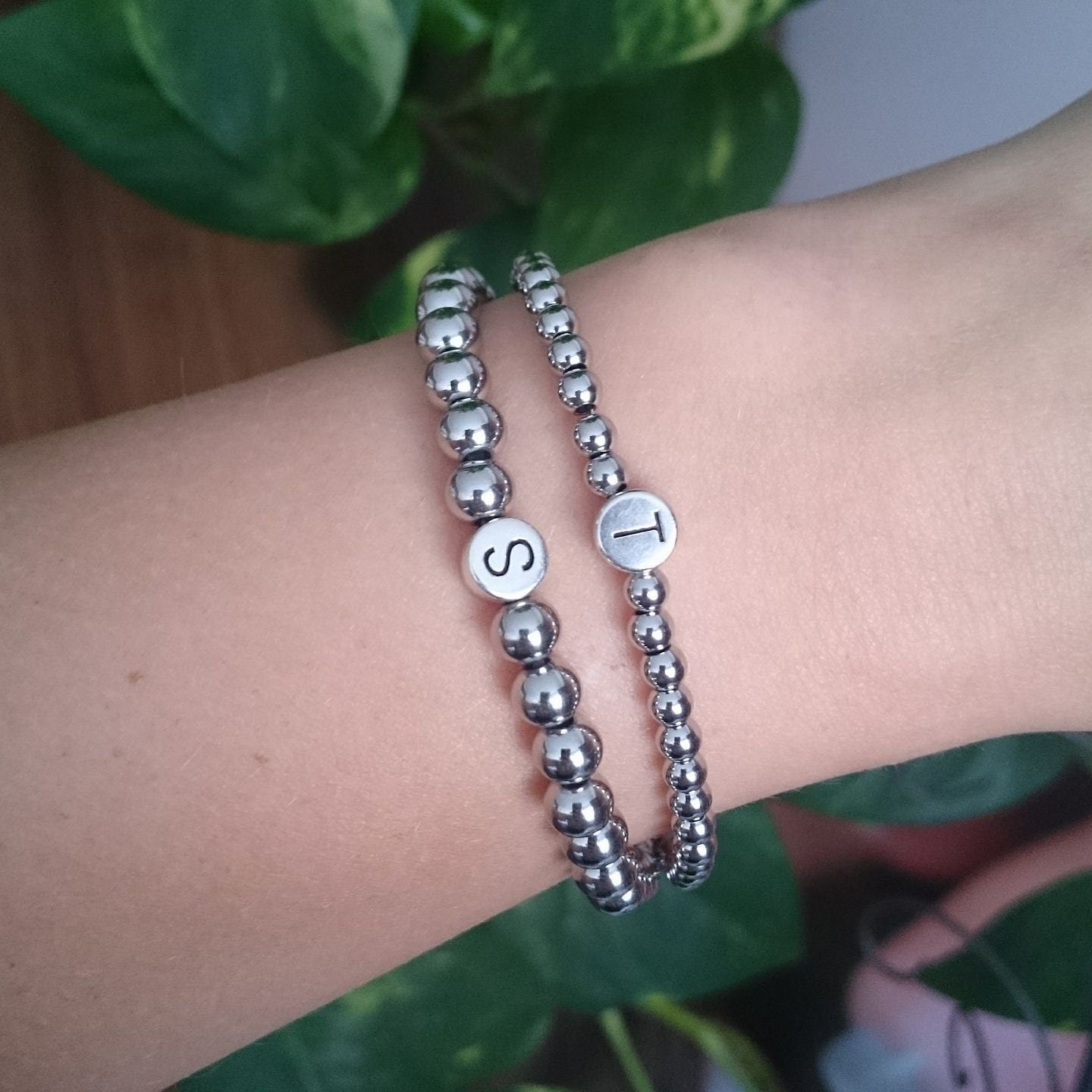 Personalisiertes Armband "Silver Letter XL" aus Edelstahl