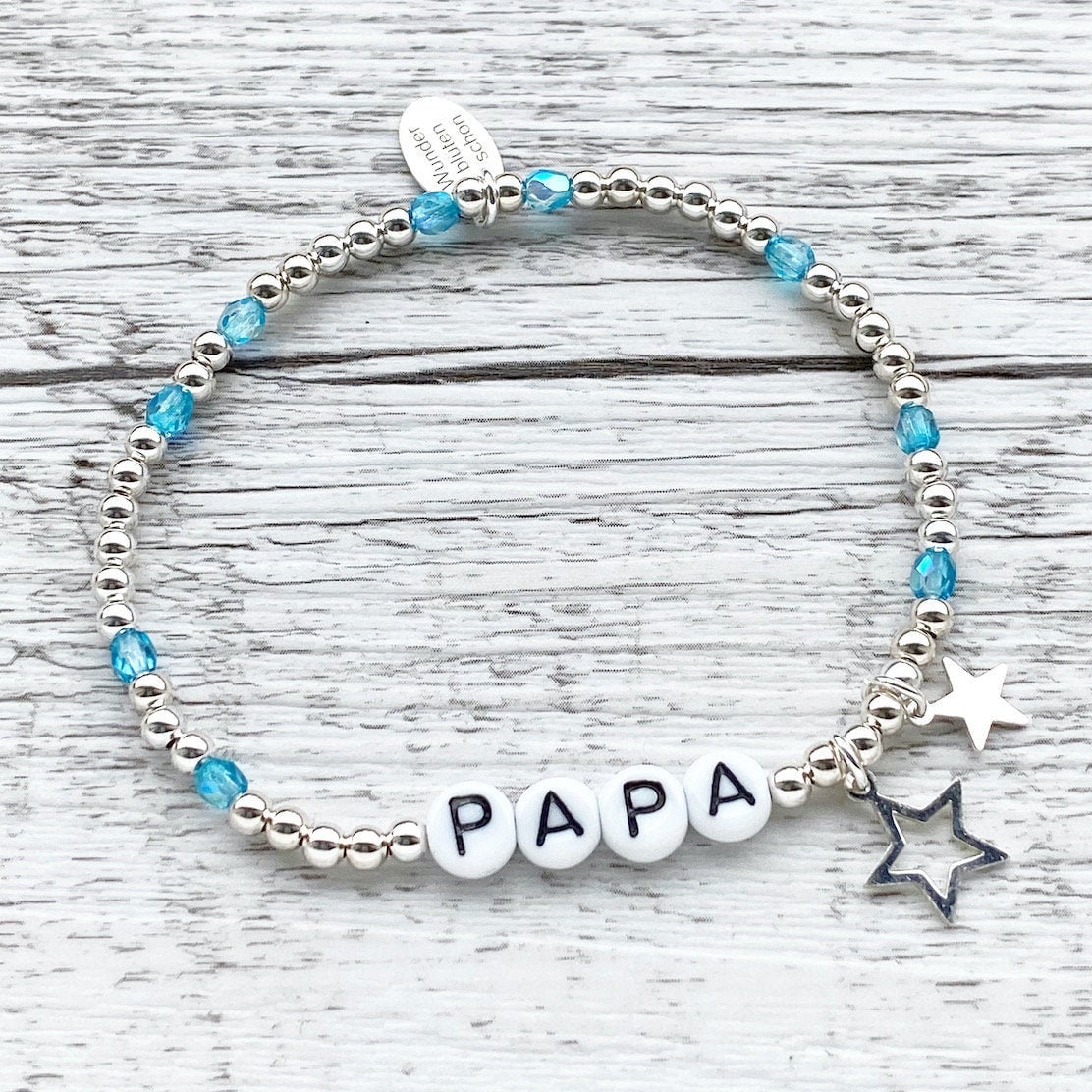 Personalisiertes Armband "Stars" 925er Sterlingsilber mit Sternen