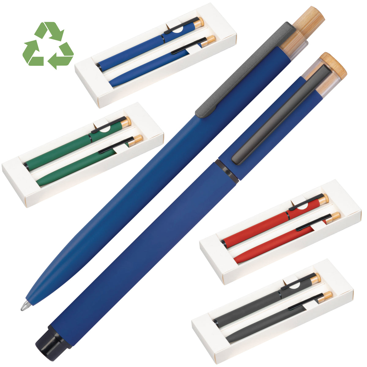 Schreibset aus recyceltem Aluminium RAFFAELE