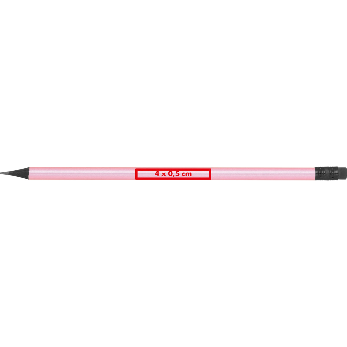 Bleistift mit Radiergummi in Metallic-Farben JAMES