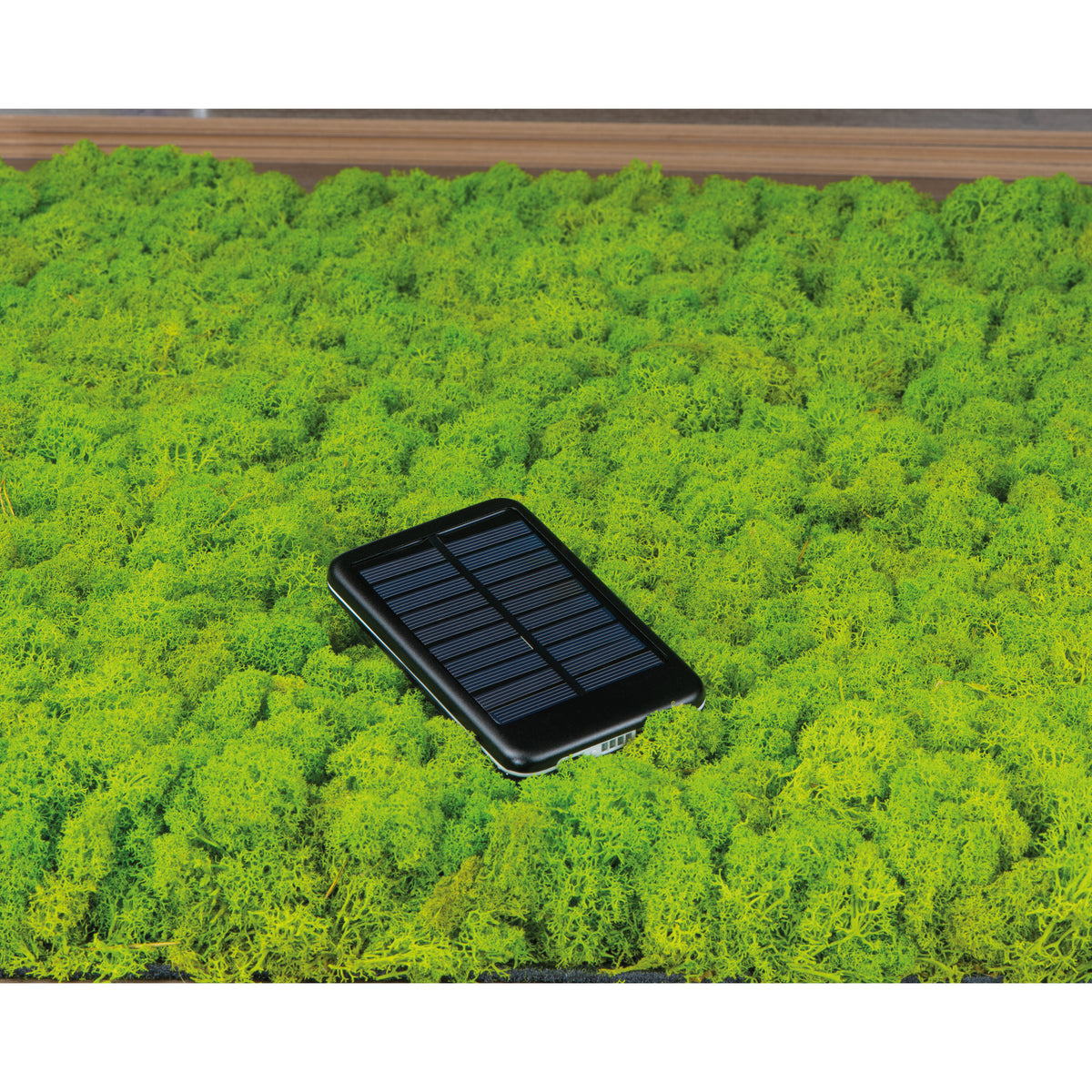 Solar Powerbank aus Metall mit 4.000 mAh LEONARD