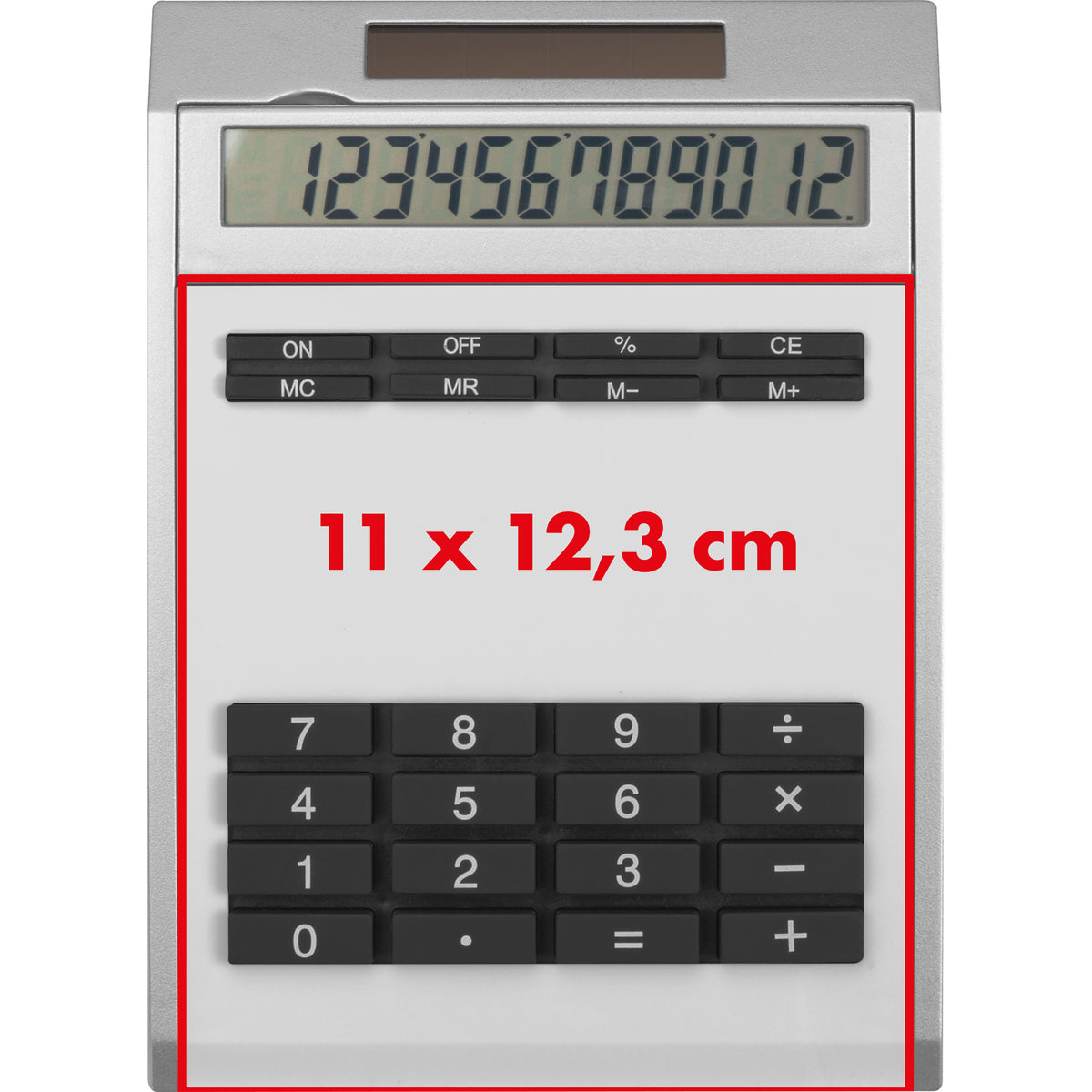 Tischrechner Eigendesign mit 12 Digits aus Kunststoff OLIWIA