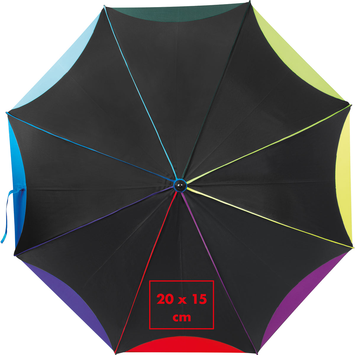 Automatik Regenschirm in Regenbogefarben MATTEO