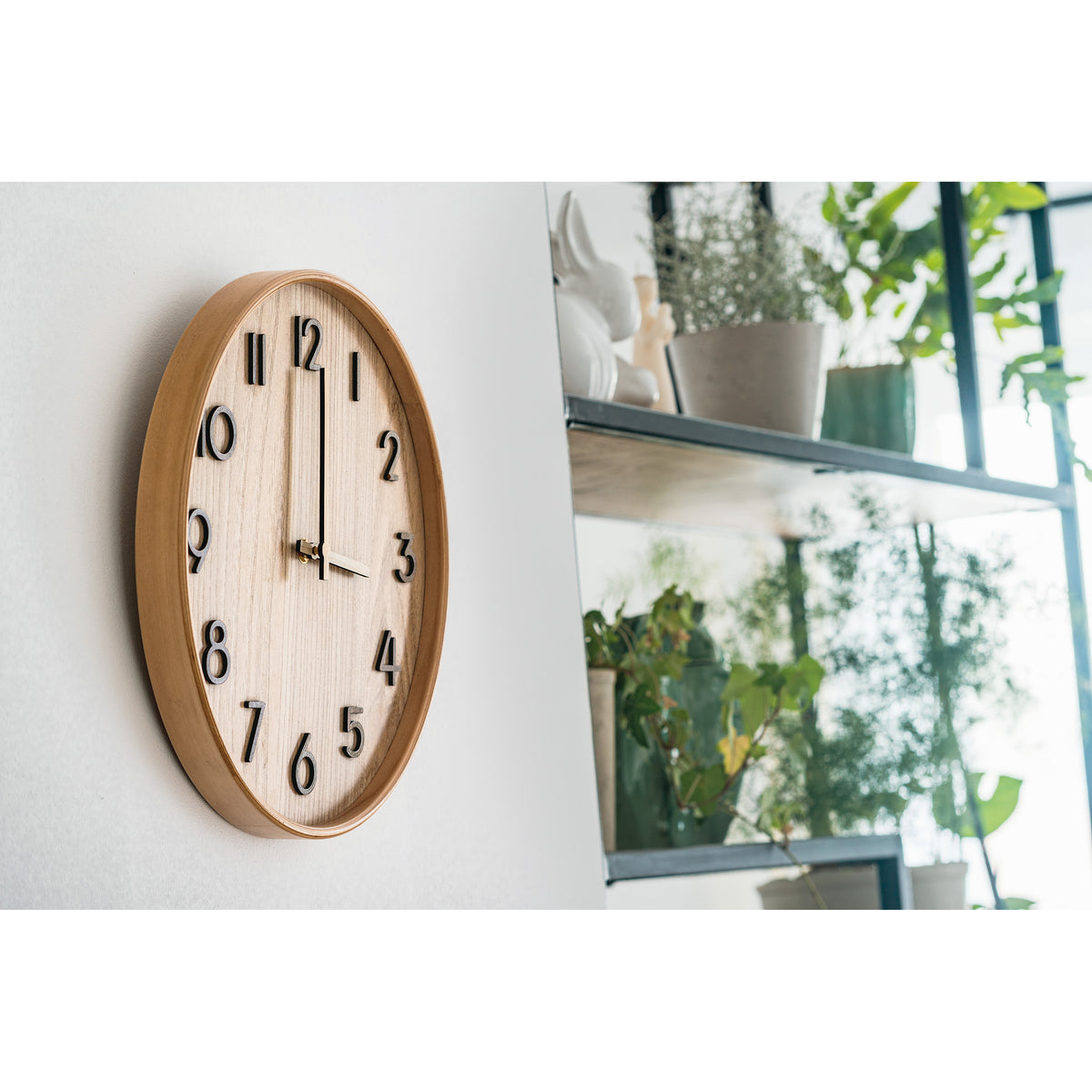 Wanduhr aus Holz CATHERINE