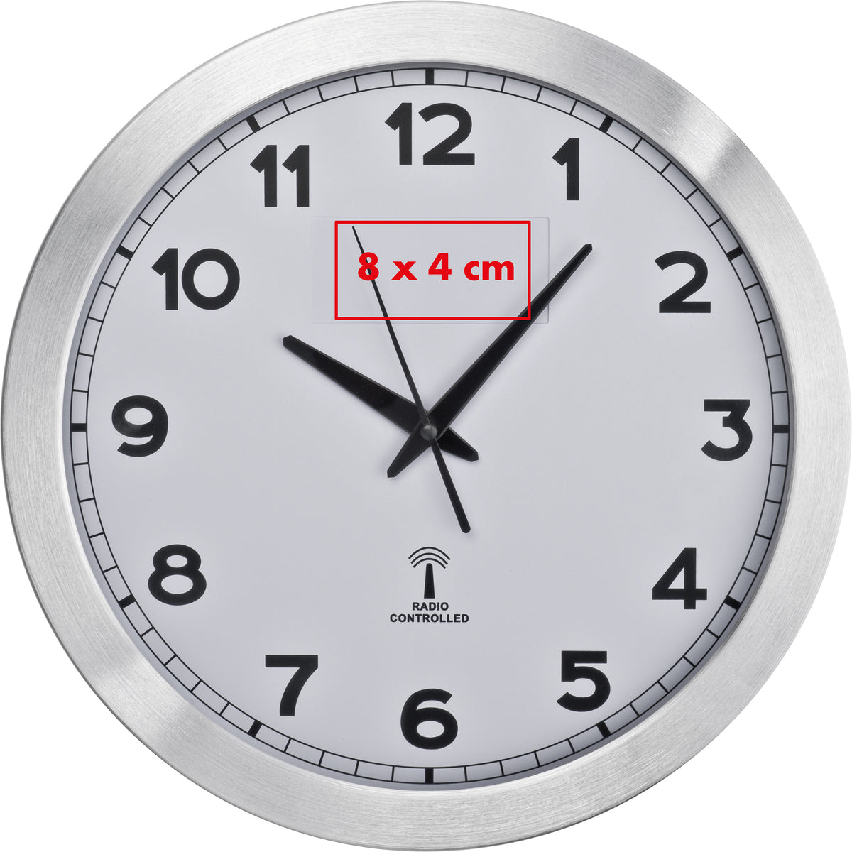 Funk Wanduhr aus Metall JONAH