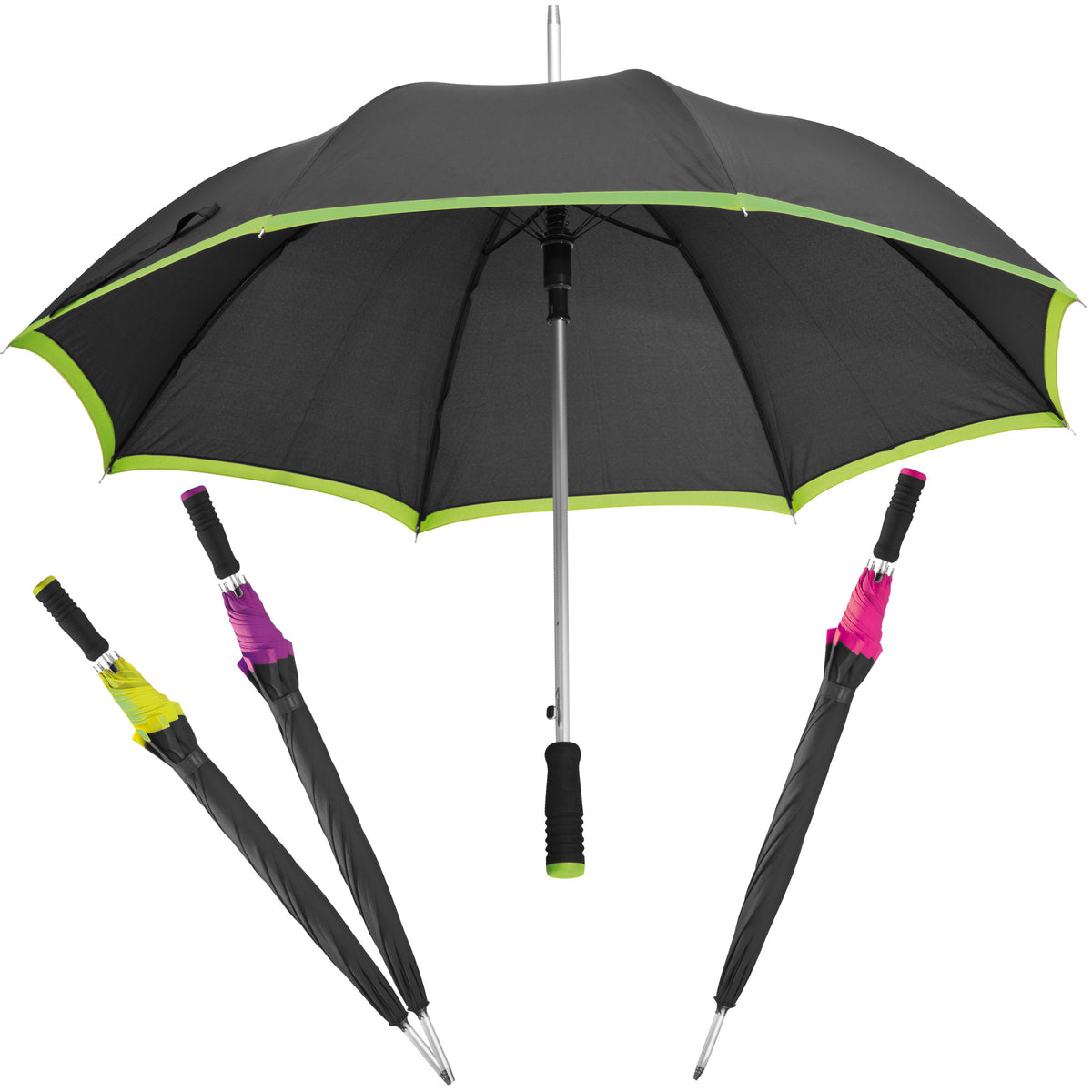 Automatik Regenschirm aus Pongee ANTONINA