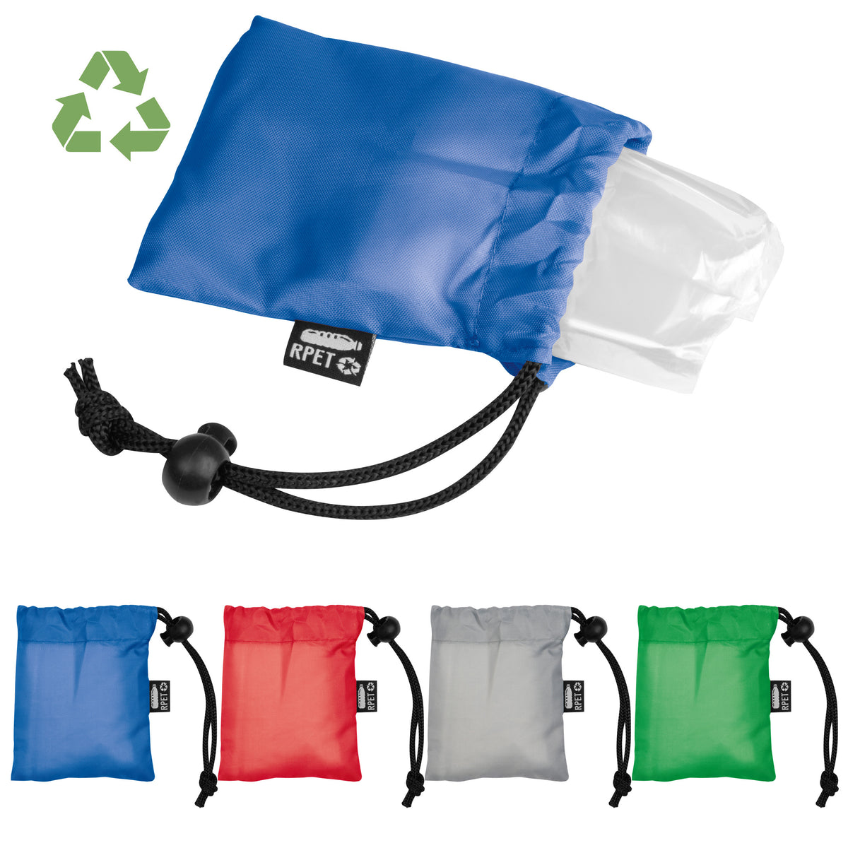 Regenponcho mit Etui aus RPET GEORG