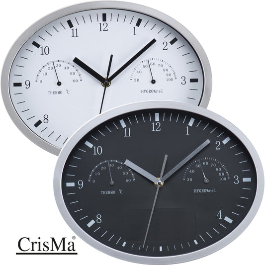 Wanduhr mit Hygro- und Thermometer HENRY