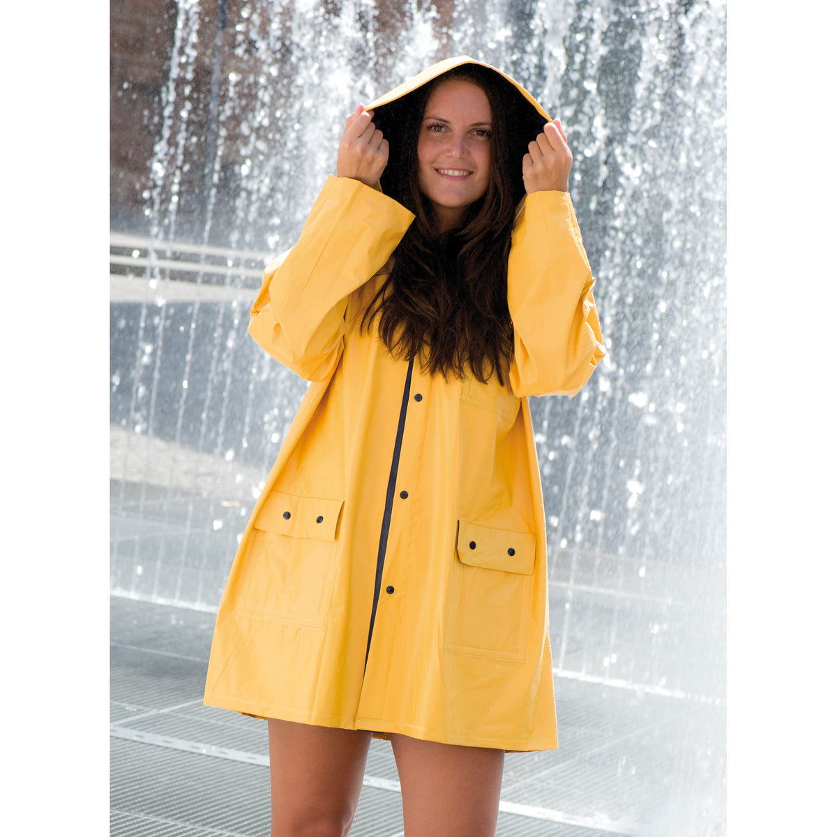 Zweifarbige Wende Regenjacke CORA