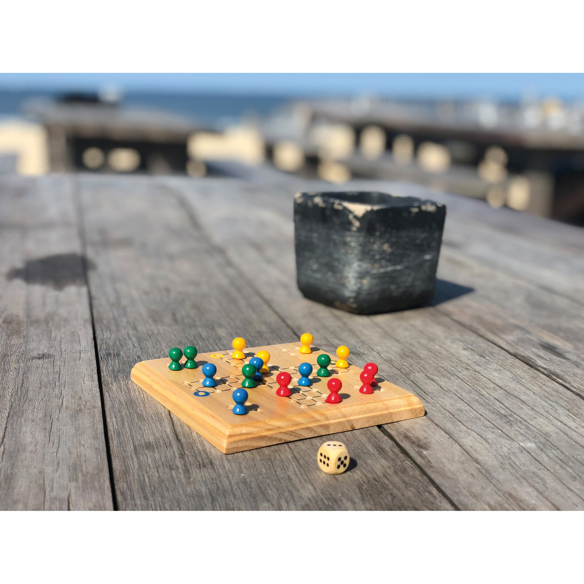 LUDO Spiel aus Holz GREGORY
