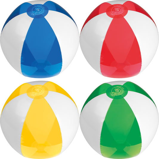 Strandball bicolour farbig/transparent MARGARETHE