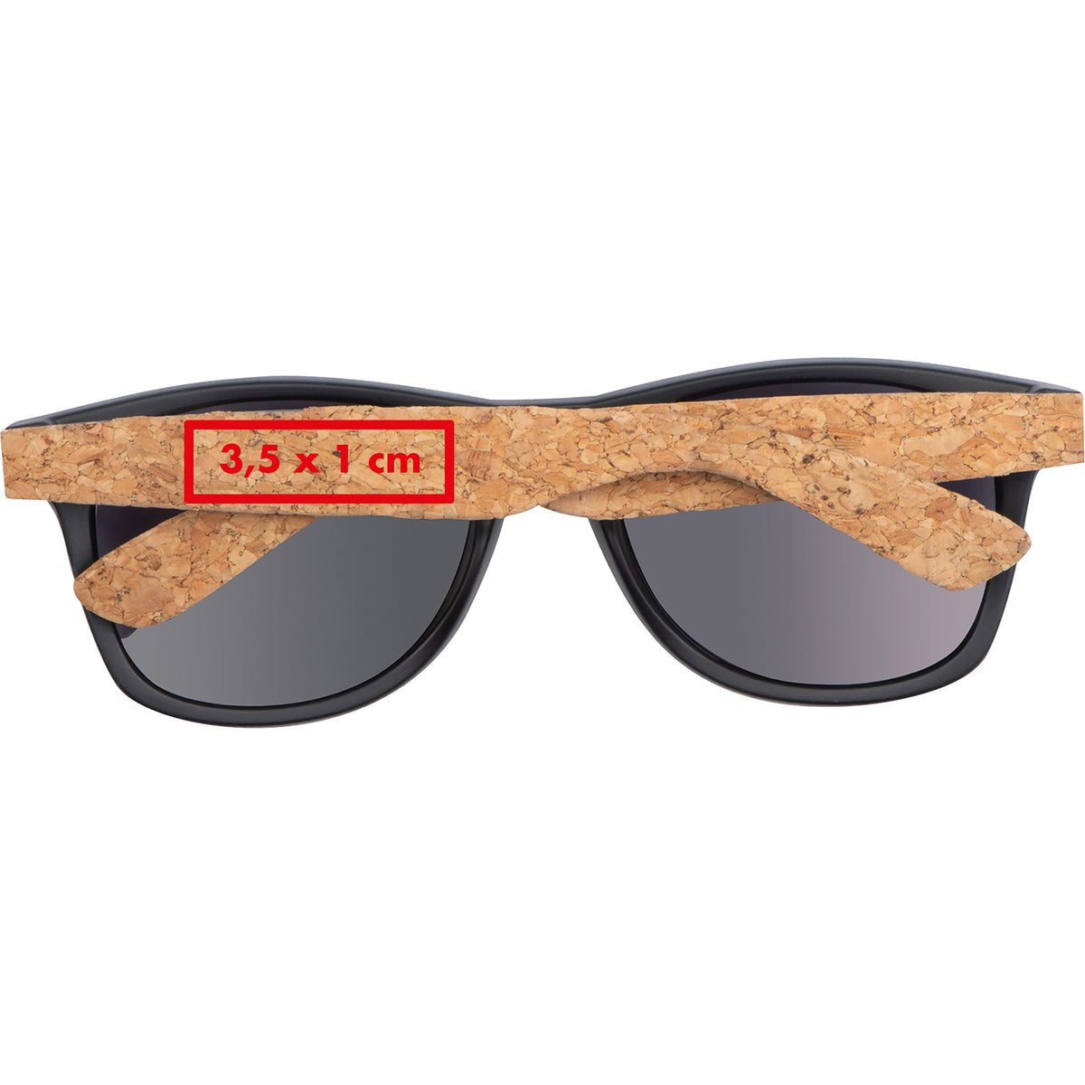 Sonnenbrille mit Bügeln aus Kork
