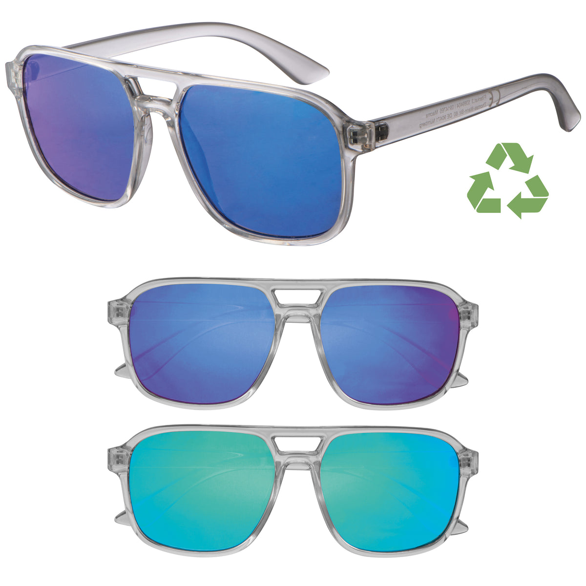 Sonnenbrille aus recyceltem Kunststoff LILA