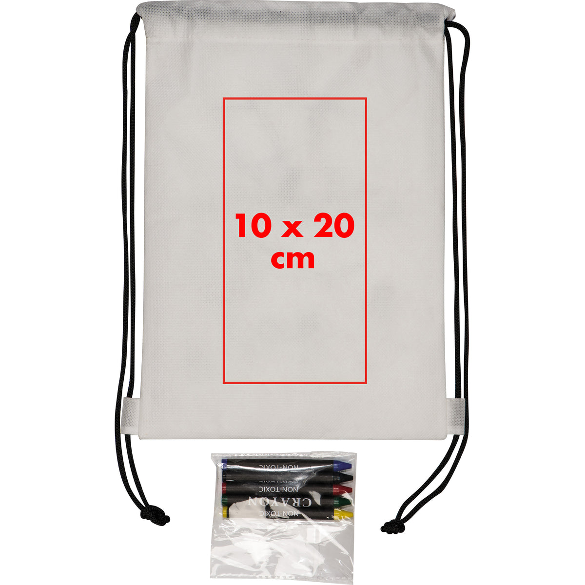 Non Woven Kordeltasche inkl. Wachsmalstiften THEA