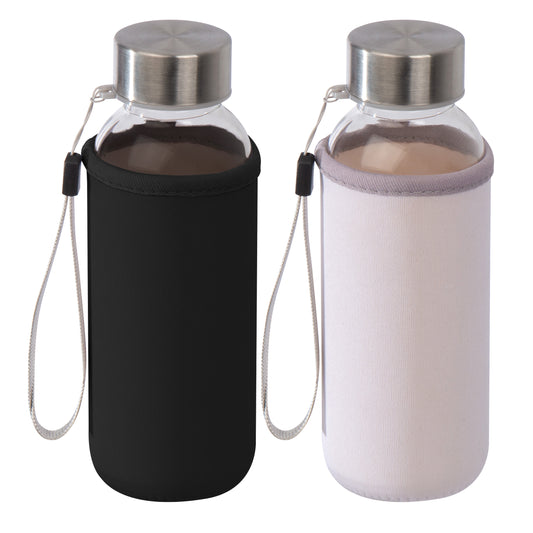 Trinkflasche aus Glas mit Neoprenüberzug, 300ml LOTTE