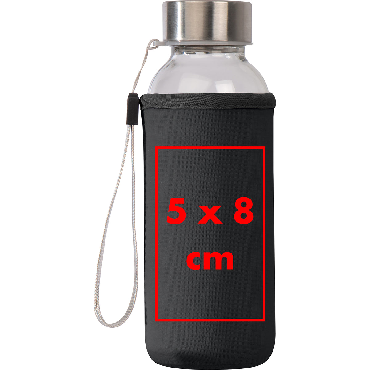 Trinkflasche aus Glas mit Neoprenüberzug, 300ml LOTTE