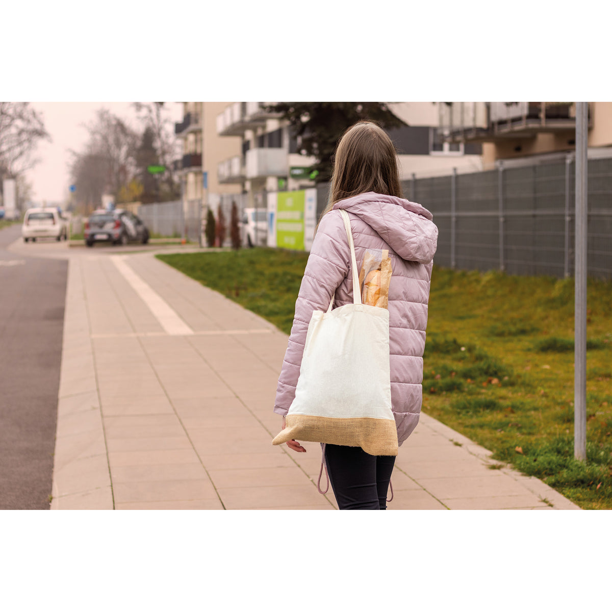 Tragetasche mit Juteboden DOREEN