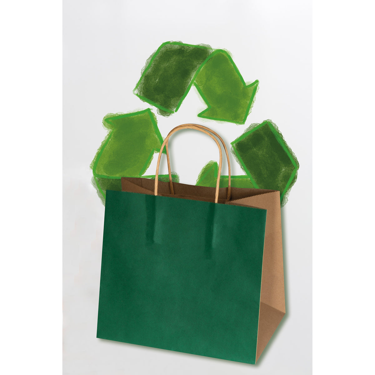Recycelte Papiertasche klein HILARY