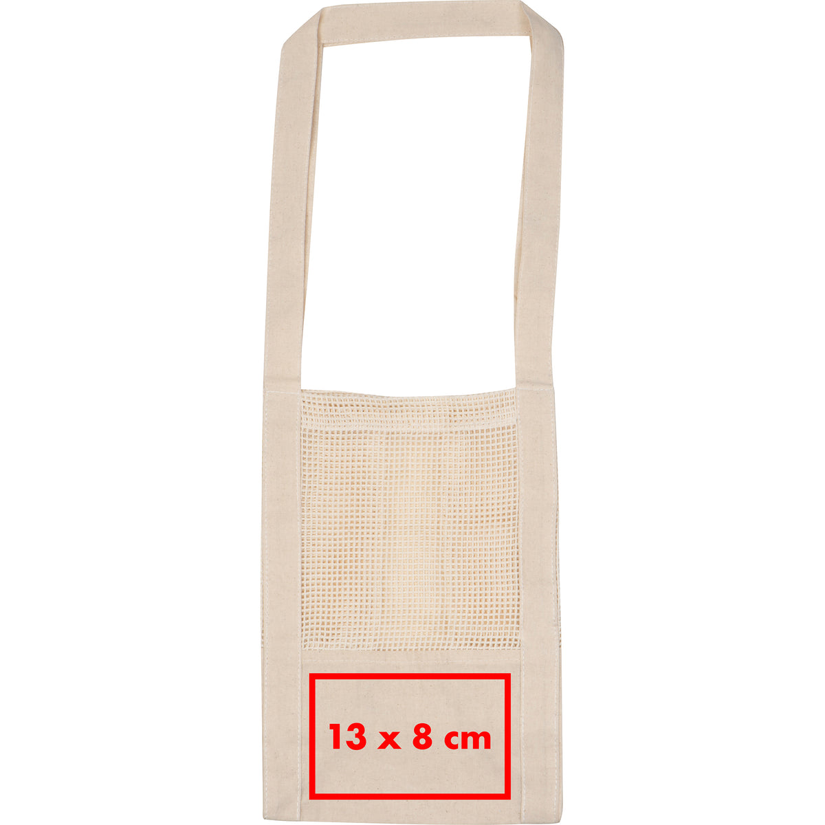 Baumwolltasche mit gehäkeltem Mittelteil BENEDIKT