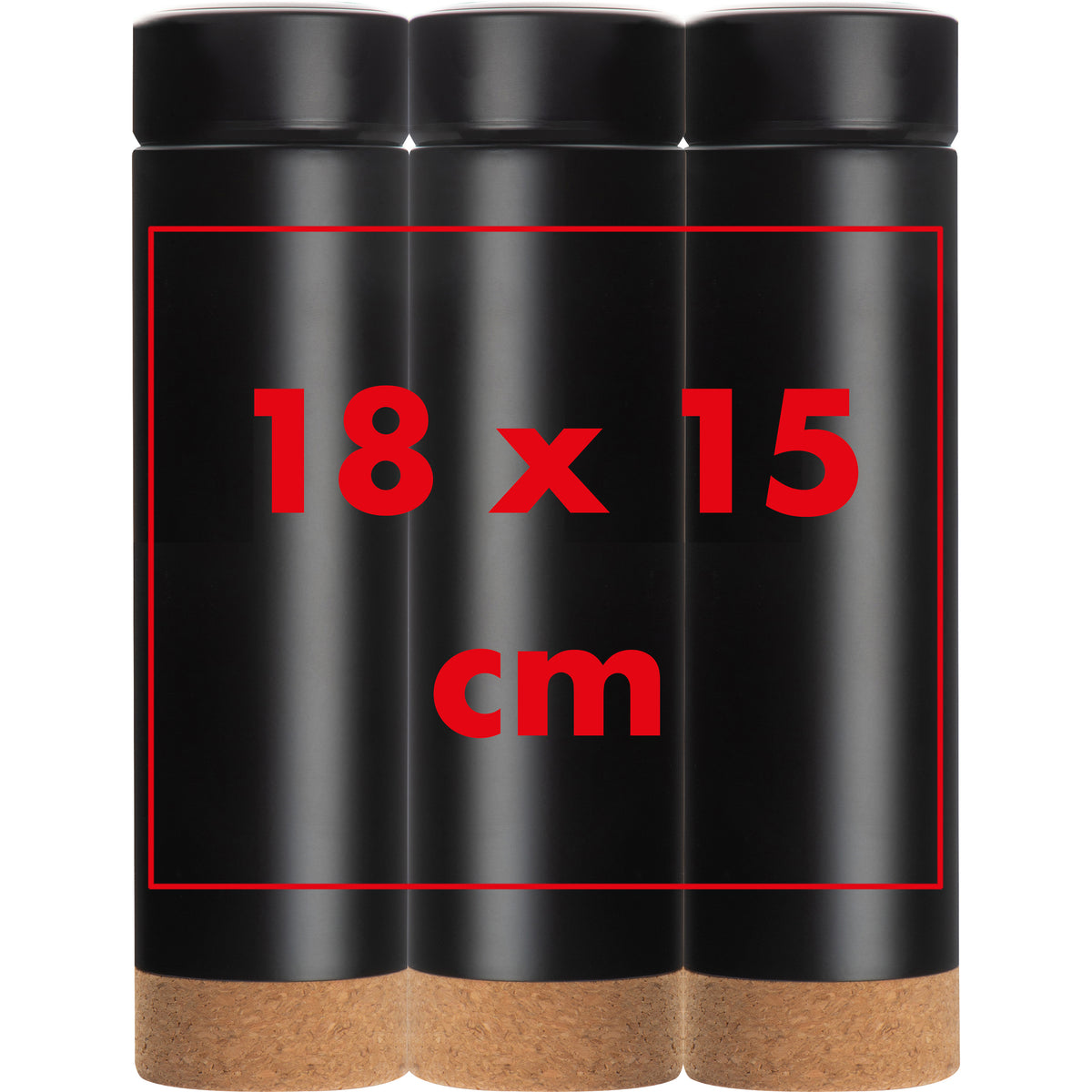 Vakuum Edelstahlflasche mit Teesieb, 450ml GREGORIO