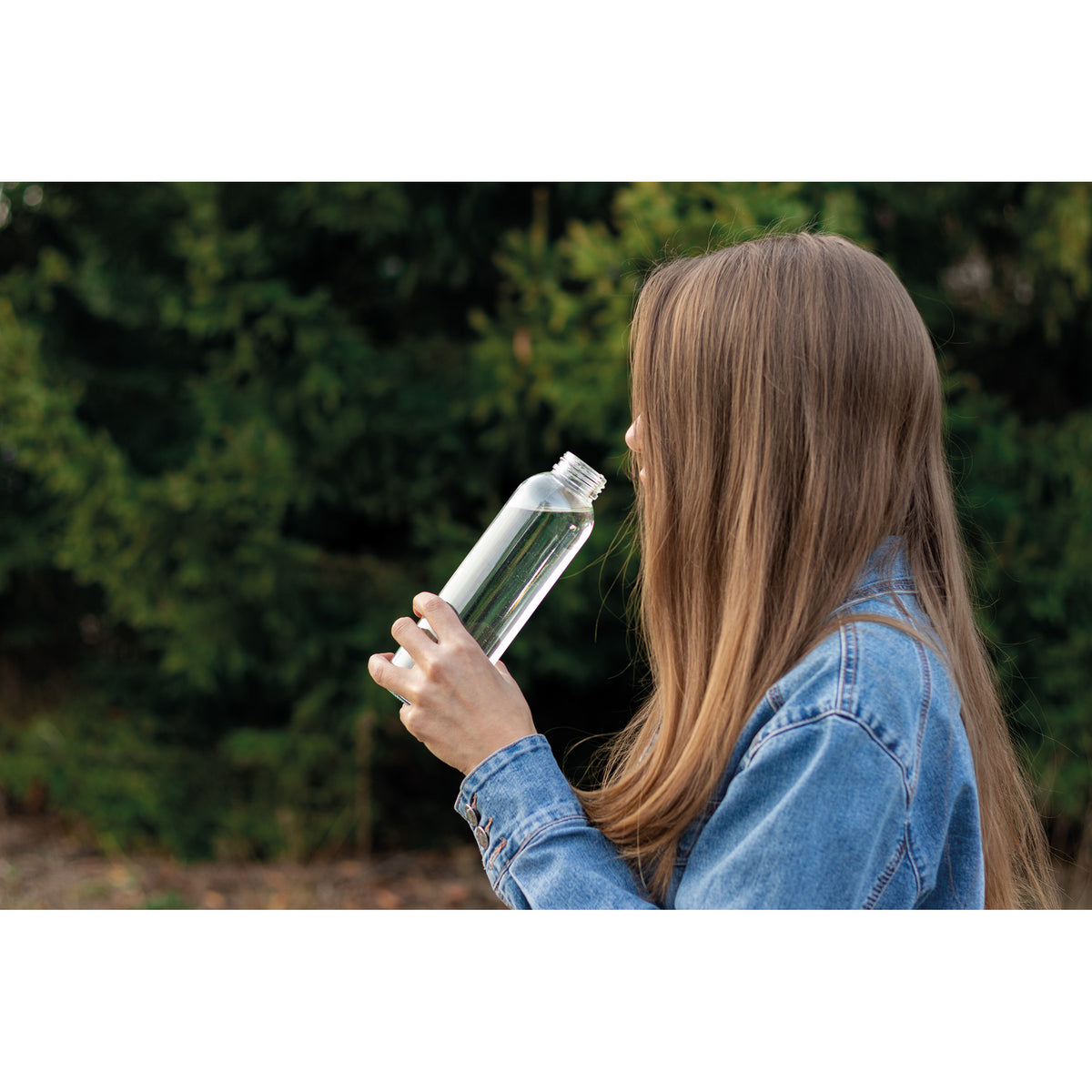 Glasflasche mit Jutehülle, 500ml CARLOTTA