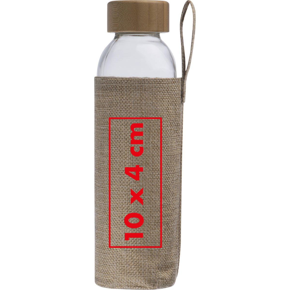 Glasflasche mit Jutehülle, 500ml CARLOTTA