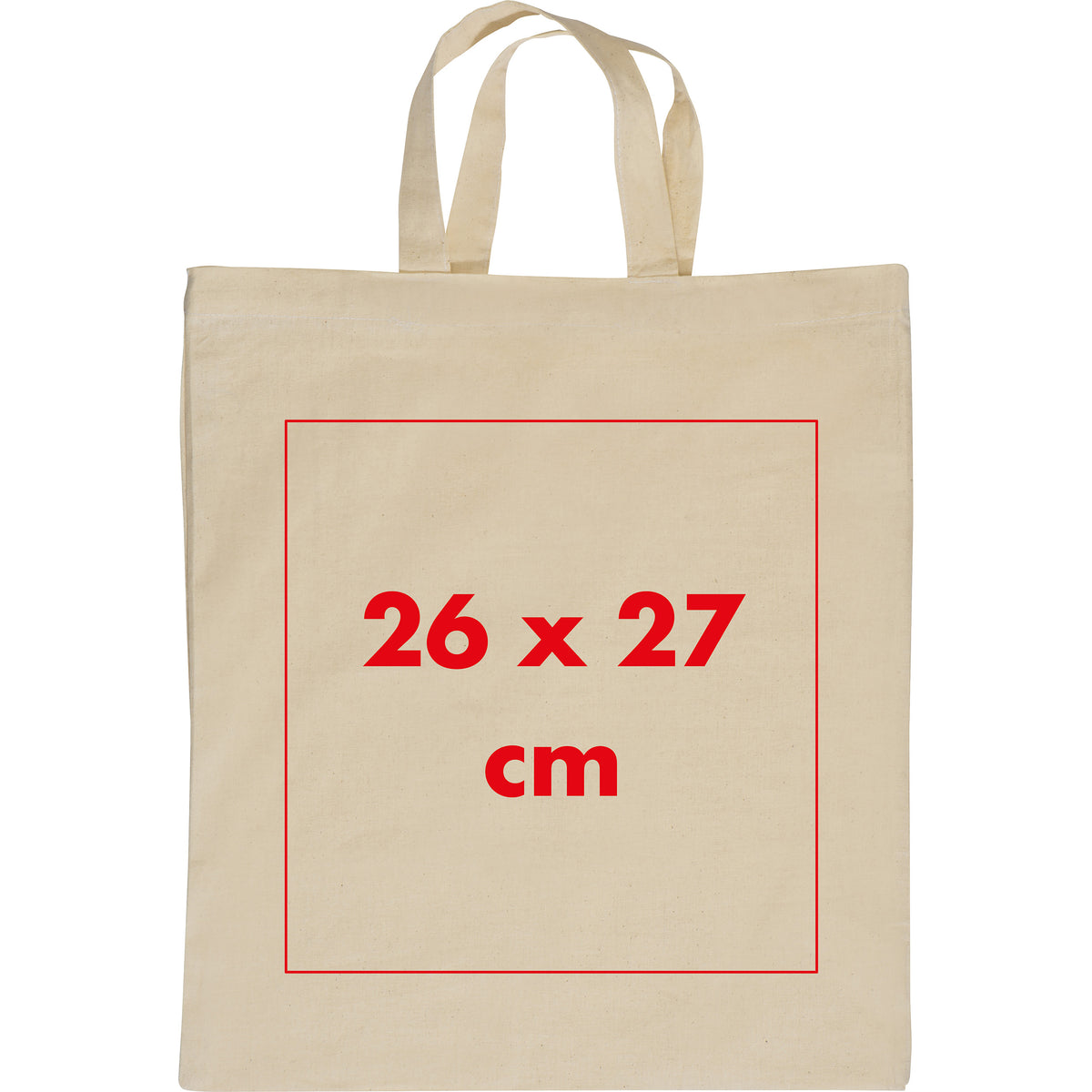 Baumwolltasche mit kurzen Henkeln REBECA