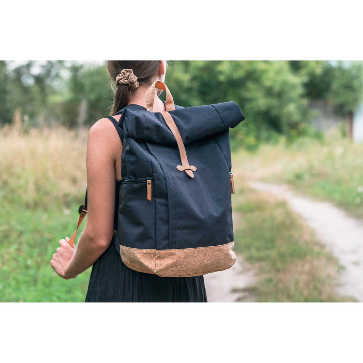 RPET Rucksack mit Korkboden DAGMAR