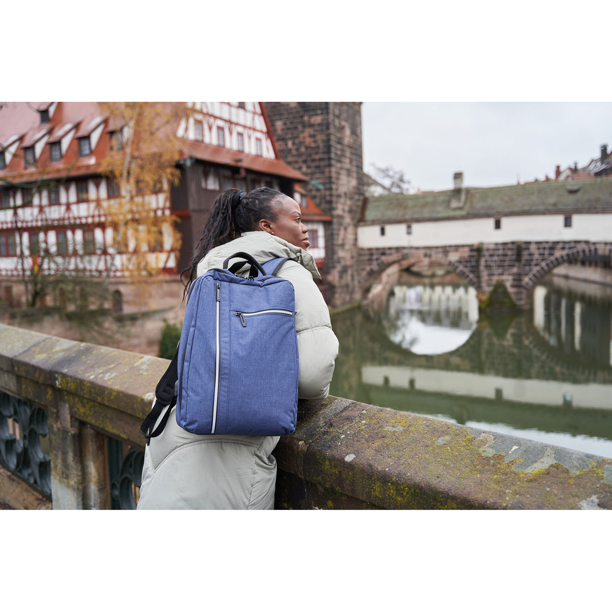Wasserabweisender Rucksack aus Nylon EDITH