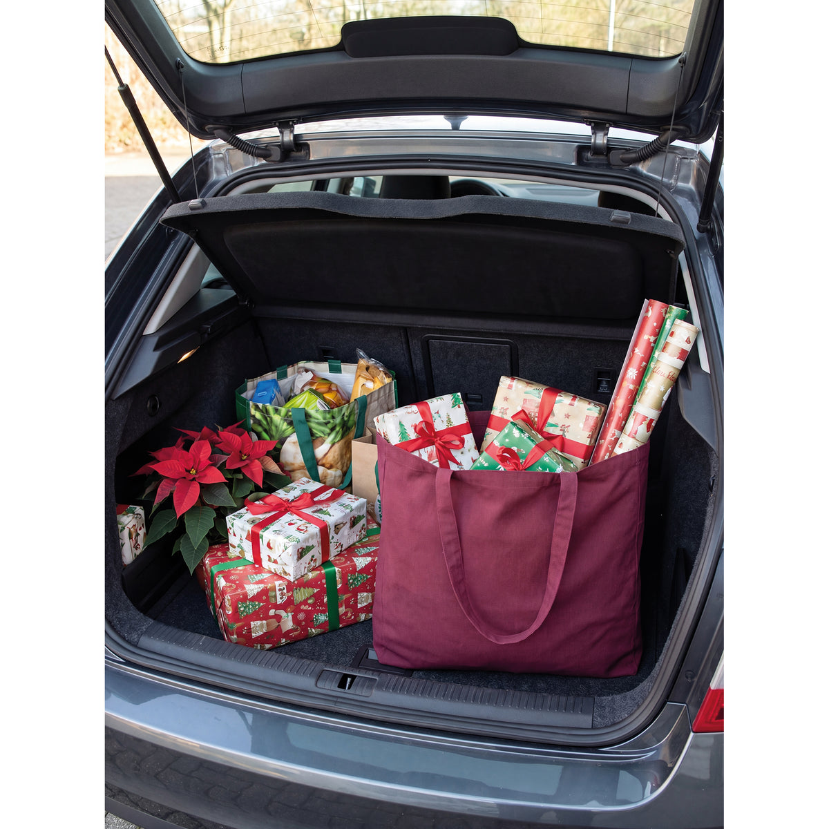 Shopper aus recycelter Baumwolle und Polyester NINA