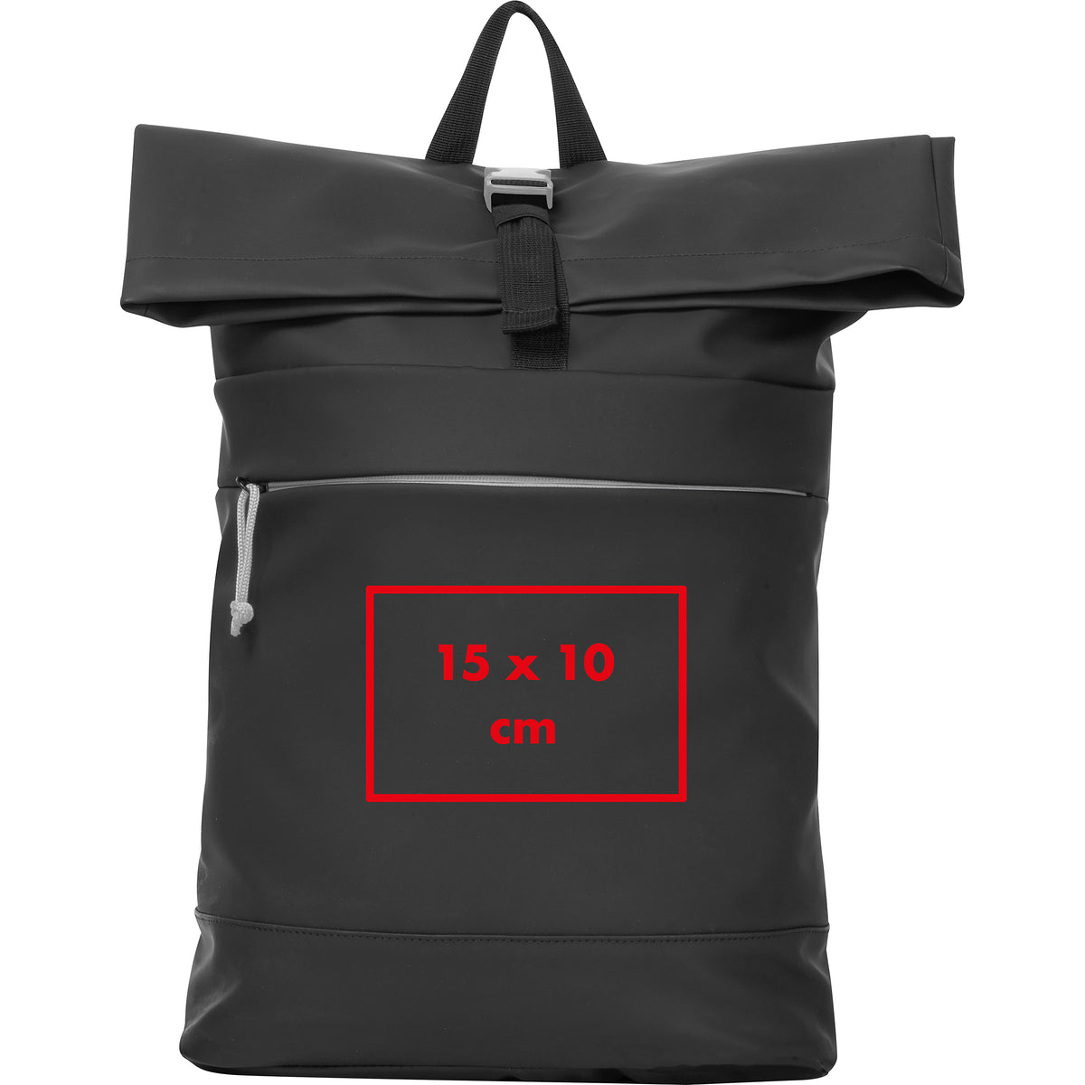 Crisma Rolltop Rucksack, farbliche Details