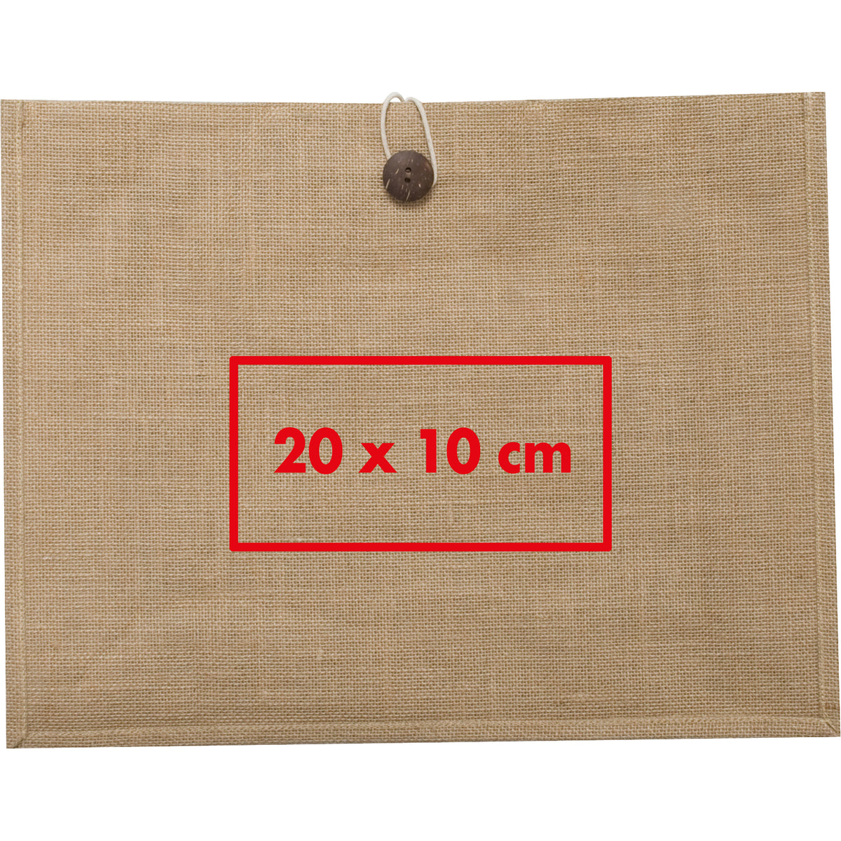Jutetasche mit robusten Kordelgriffen