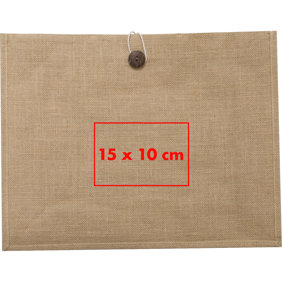 Jutetasche mit robusten Kordelgriffen