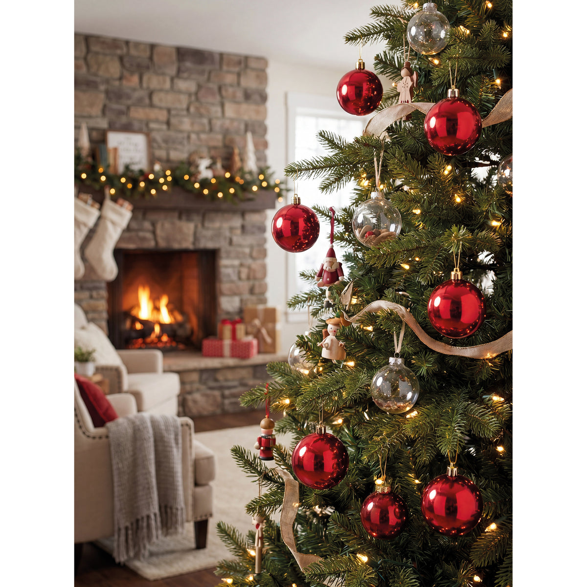 6er Ser Set Weihnachtskugeln PATRICIA