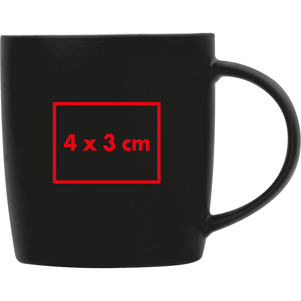 Tasse aus Porzellan, außen gummiert, 300ml ULF