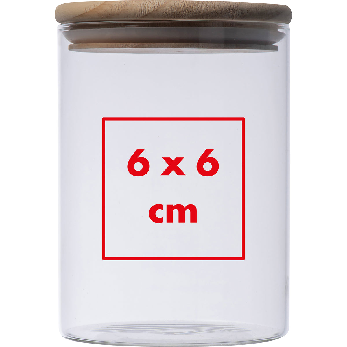 Dose aus Borosilikatglas mit Bambusdeckel, 700ml TYMON