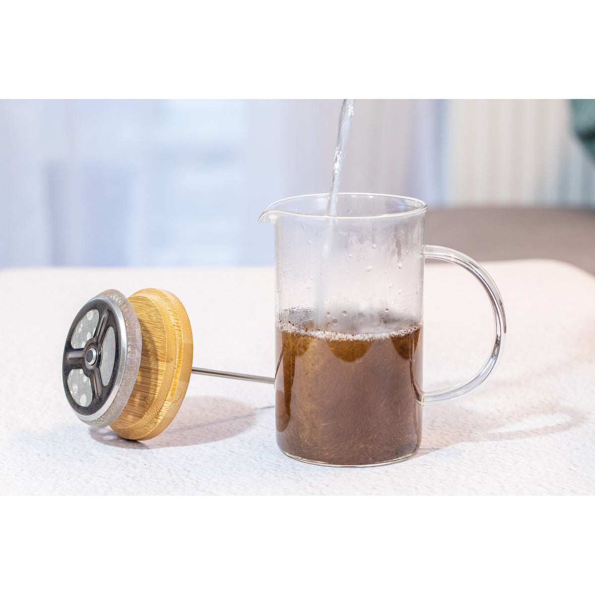 Kaffee- oder Teezubereiter aus Glas NATHAN