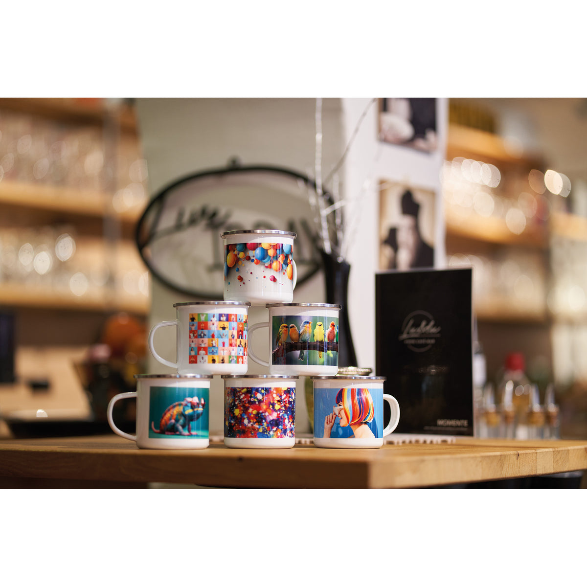 Sublimations Emaille Tasse LUCAS