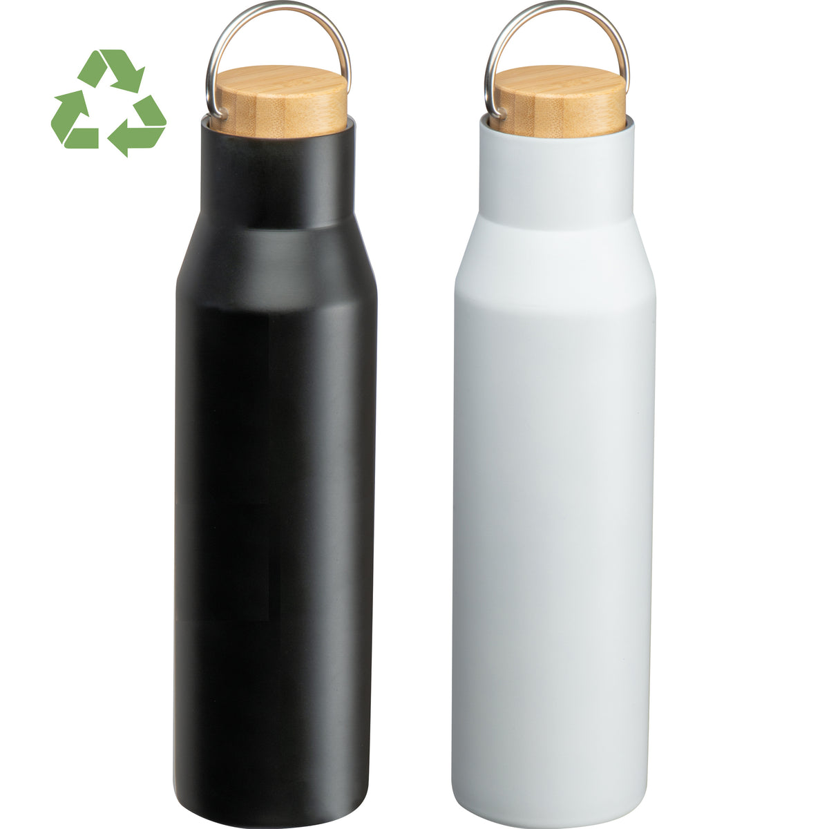 Vakuum Trinkflasche aus recyceltem Edelstahl MIRELLA
