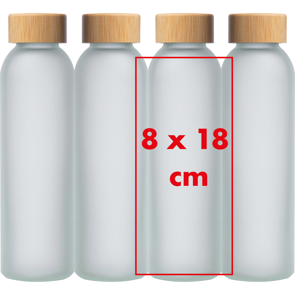 Sublimations Trinkflasche aus Glas CARA