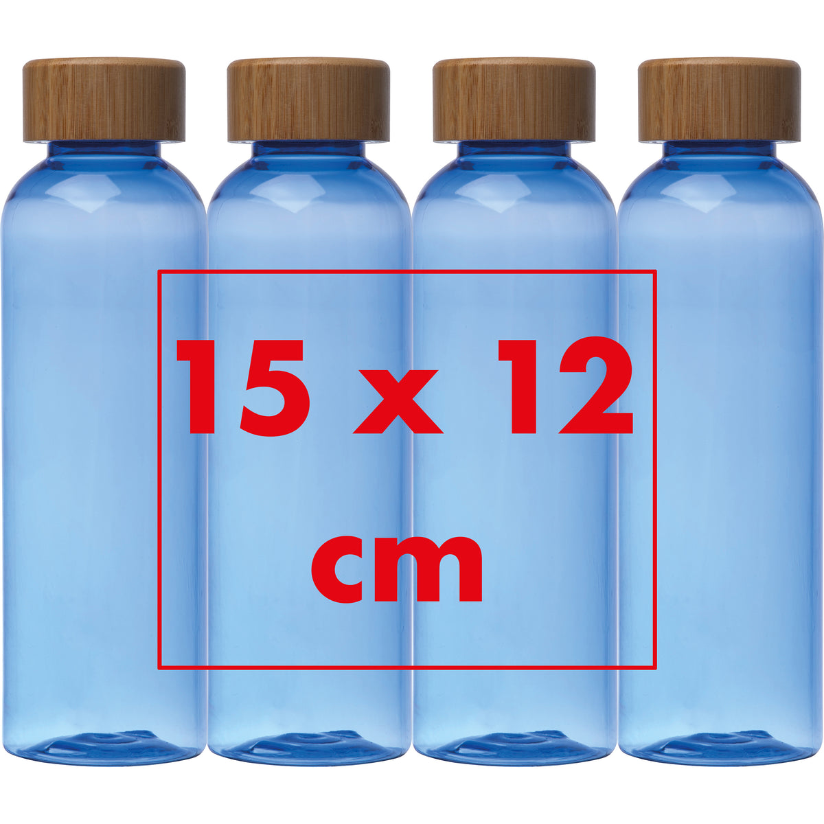 Trinkflasche aus PET mit Bambusdeckel, 500ml SAMBOR
